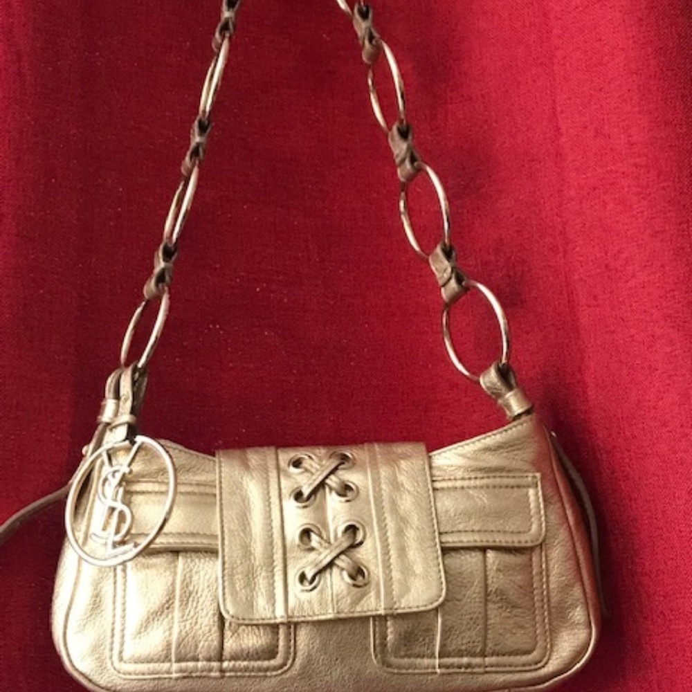 Gold YSL Shoulder bag